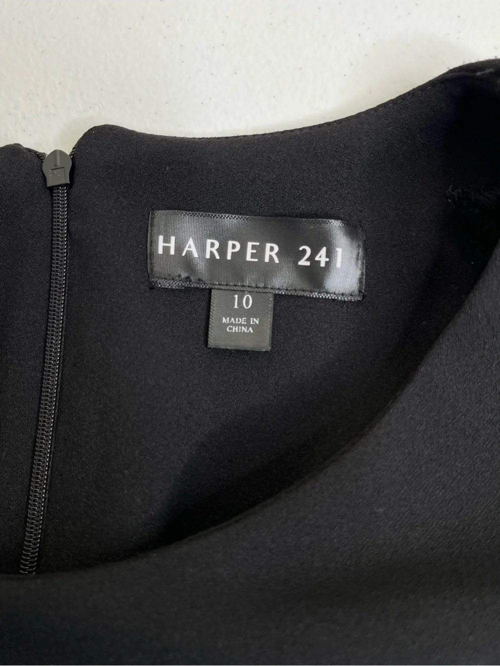 Harper 241 Black Shift Dress Size 10 Sequin Short Flutter Sleeve Cocktail Party
